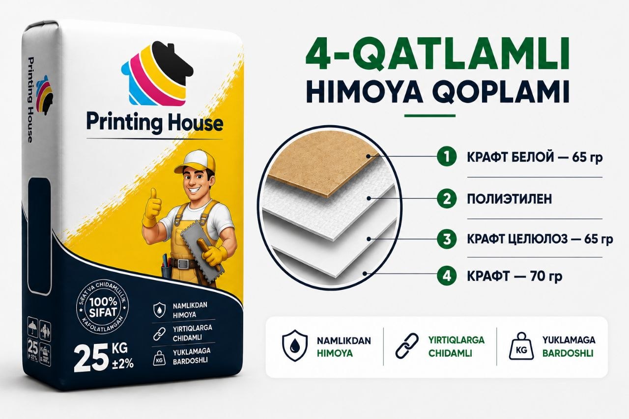 4 qatlamli himoya qoplami